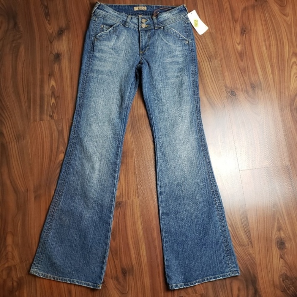 🌻NEW! See Thru Soul Darkstone/Tahoe Wide Leg Jean